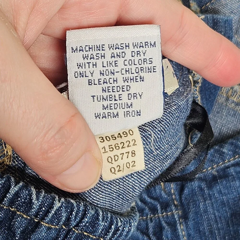 Old Navy Girls Size 12 Denim Jean Halter Dress Side Zipper 2002‎ Y2k Minimalist